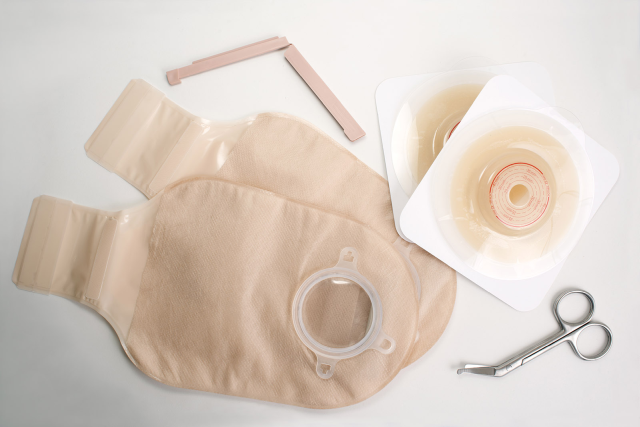 Ostomy supplies including skin barriers, pouches, and accessories